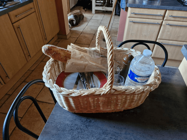 Panier ovale fond plat