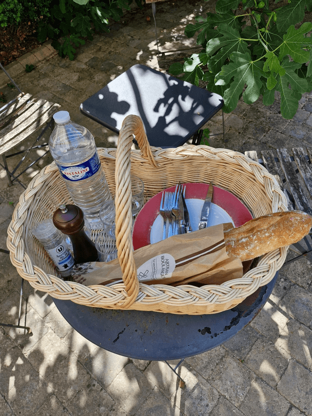 Panier ovale fond plat