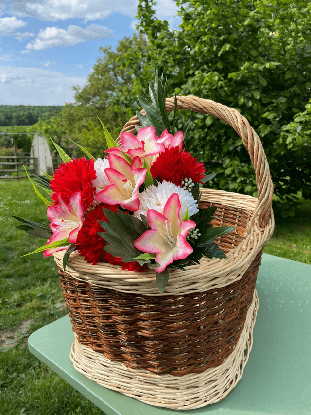 Panier ovale fond plat