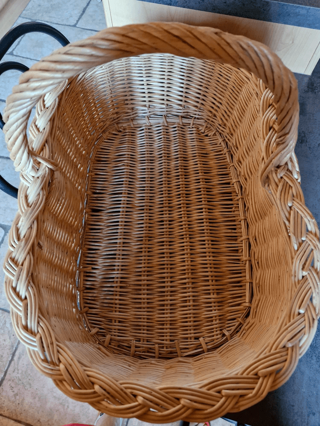 Panier ovale fond plat