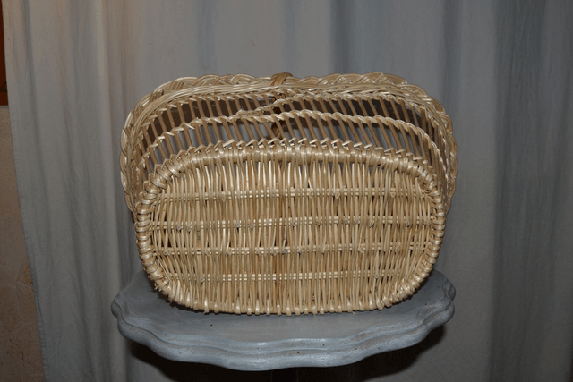 Panier à fraise en osier blanc 