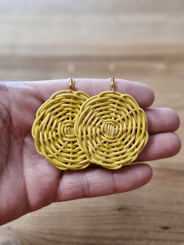 Boucles d oreilles jaune